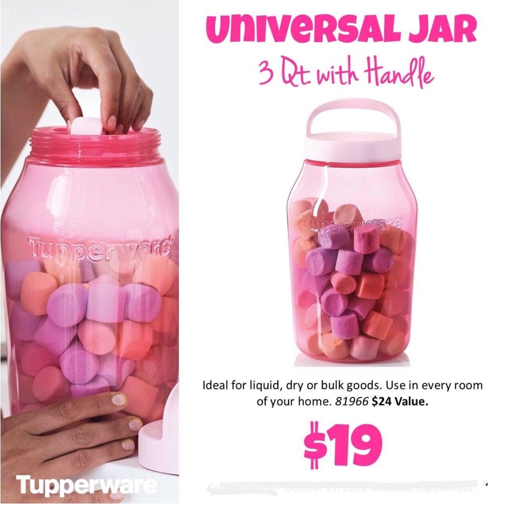 Tupperware 3qt universal jar